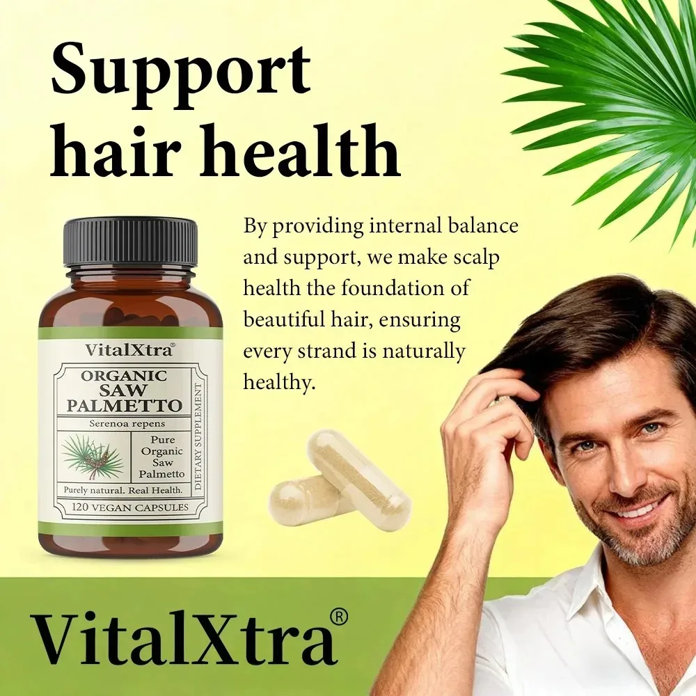 Saw Palmetto Capsules | Support To Help Maintain Normal Urination Frequency, Prostate Health