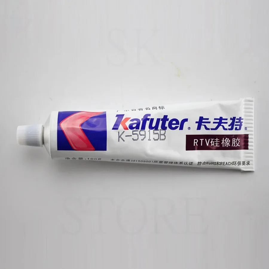 Kafuter-cola transparente eletrônico, selante de borracha, temperatura de cura, 5905, 100g, k-5915b