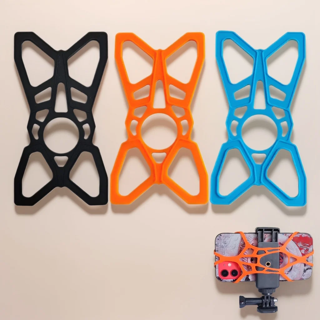 Bike Motorcycle Silicone Cell Phone Holder Band Universal Elastic Rubber Security Strap for Bicycle Handlebar Cradle Clip