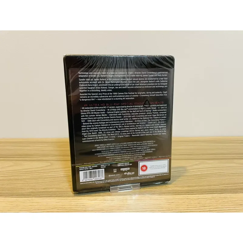 British Version Arrow 4K Blu Ray Crash