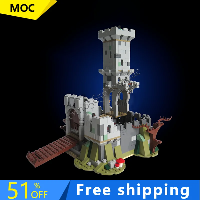 

756 шт. индивидуальный MOC средневековый замок Тортура Черного Сокола башня модель здания DIY блоки кирпичи сборка игрушки праздничные подарки