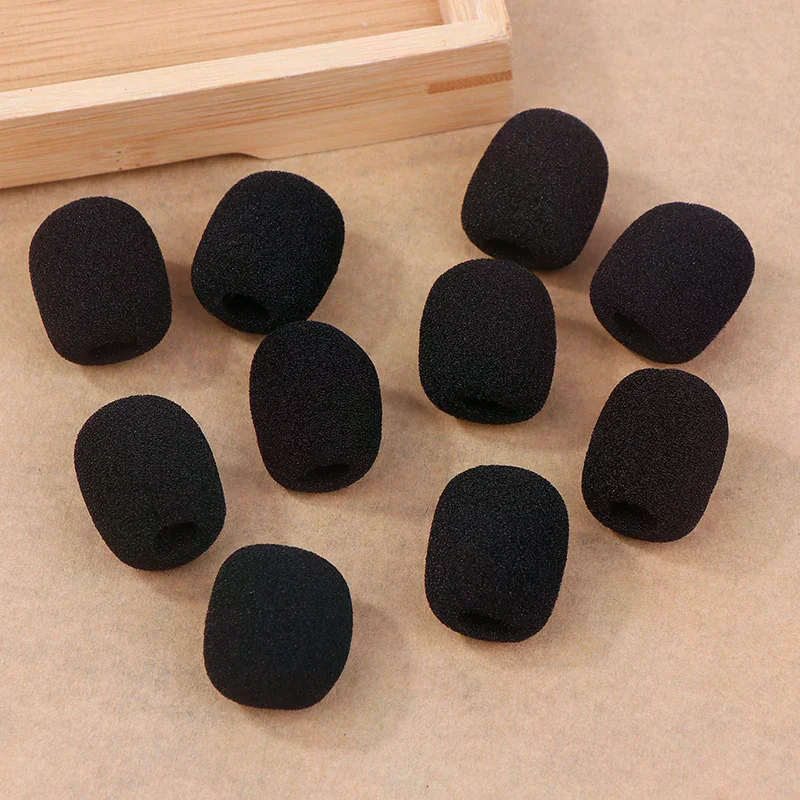 Headset Microphone Sponge for Motorcycle Intercom Helmet Bluetooth Headset Microphone Sponge 10pcs