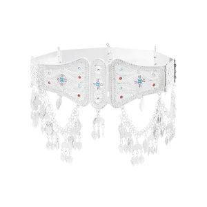 Accesorios para el cabello del cinturón asirio plateado Pendientes para mujeres Asiria Asiria Colorida Colorida Lea de lámina Joya de joyería 8 mejores ventas de bandera asiria - №2