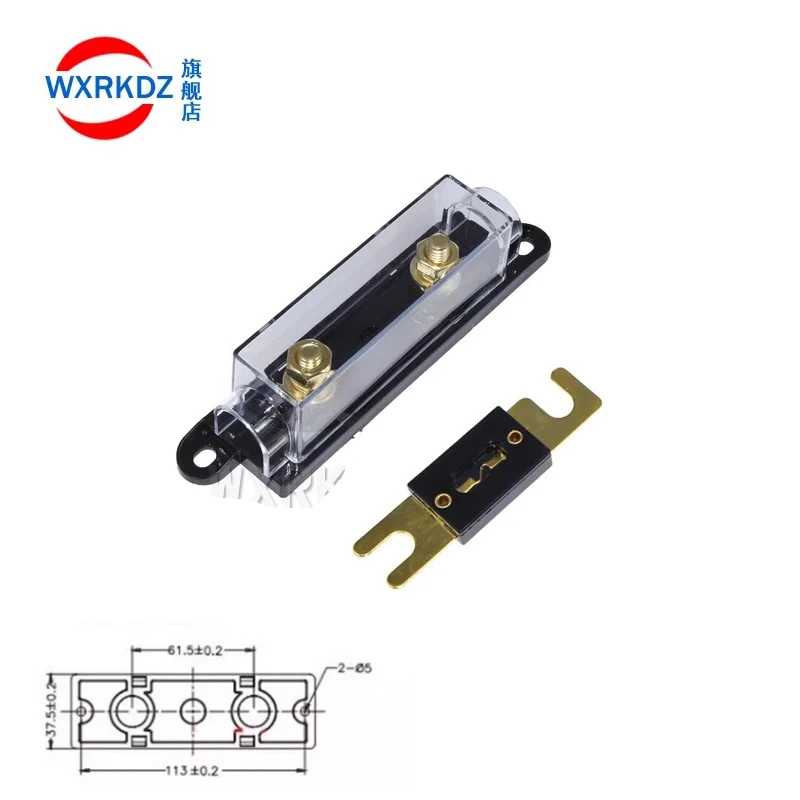 1Sets Black suit 30/40/50/60/70/80/100a/120/150/180/300/500A Suitable for bolted connection of Automotive fuse holder switches