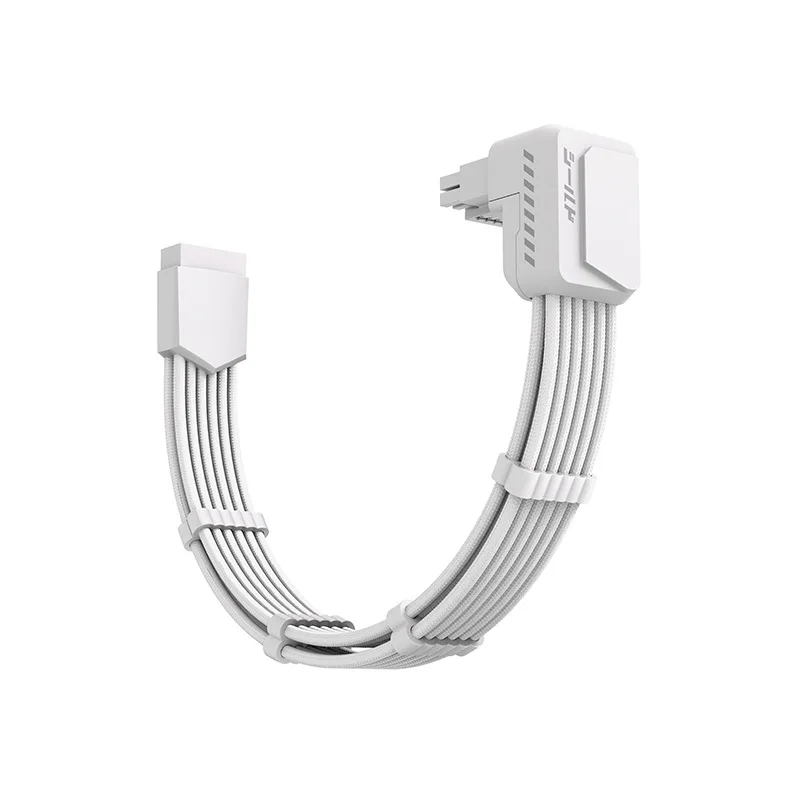Graphics card steering head braided module cable 90 ° power supply transfer head power elbow 16pin12V bend 12 + 4P