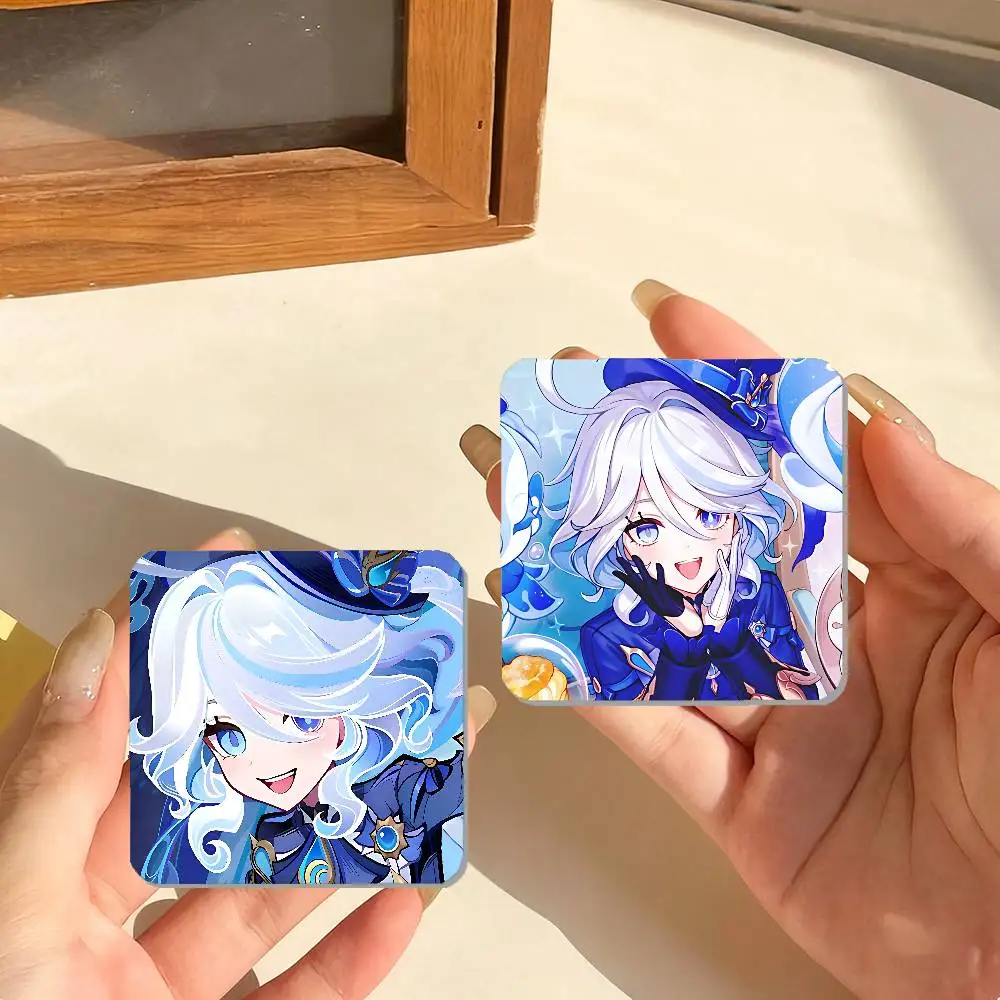 ملصقات مربعة مغناطيسية للثلاجة من جينشين - يمكن استخدامها لتخصيص ديكور المنزل وهي تذكارات مثالية أو هدايا #3