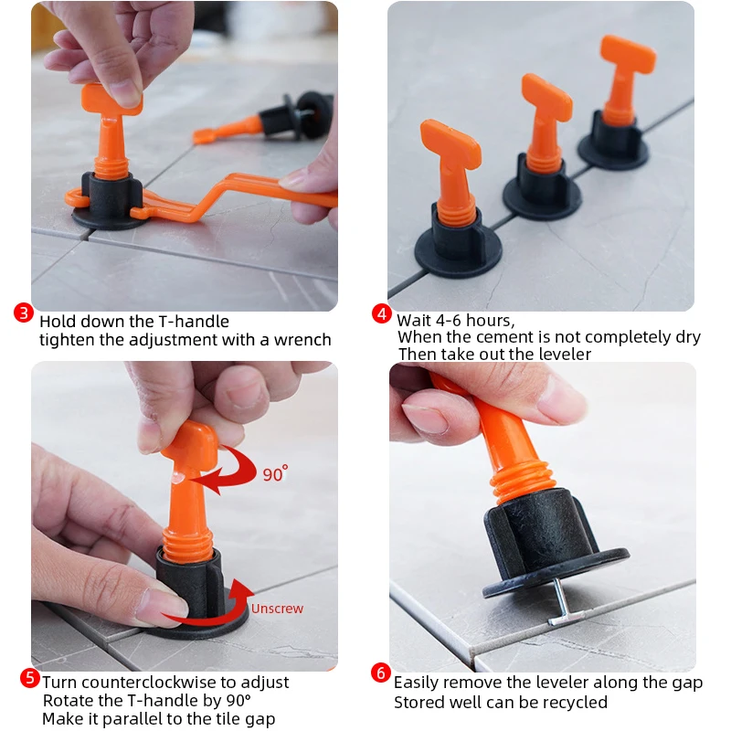 Tile Leveling Tool 300+50+1 Combination Tile Laying Level, Wedges, Levelers, Alignment Pads, Positioners, Wall And Floor Clamps