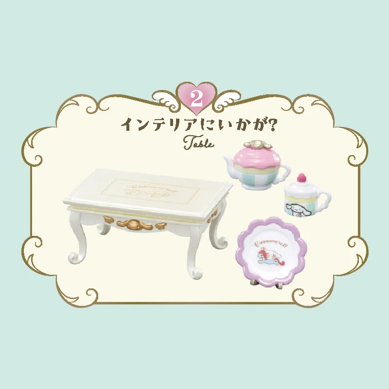 6 teile/satz Echte Re-Ment Sanrio Cinnamoroll Miniatur Szene von Fashion Store Anime Action Figur Modell Spielzeug Geschenk für Geburtstag