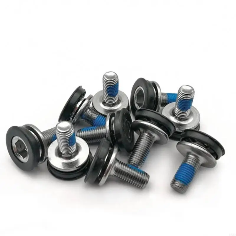 10Pcs 8'' Thread Inner Hexagon Threaded Screws Bike Bottom Bracket Axles Bolts 