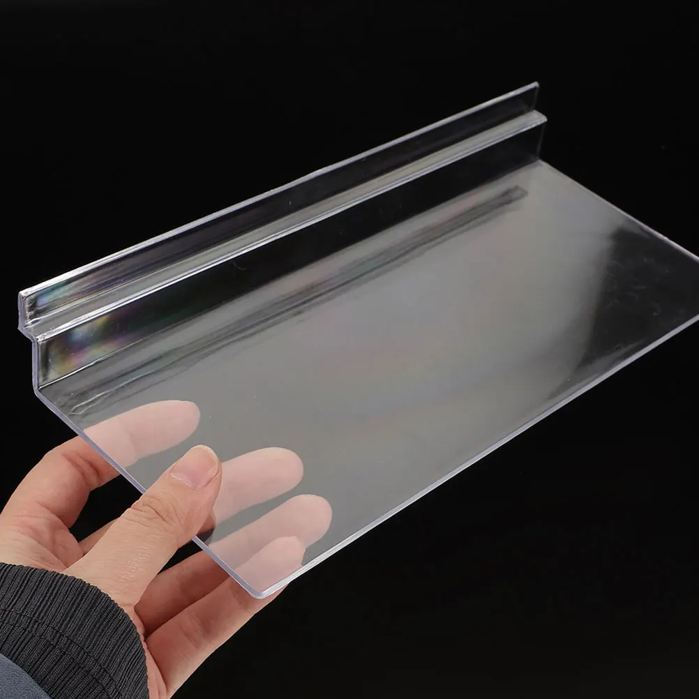 

6pcs Transparent Rack Clear Wall Shoe Organizer Plastic Shelves Home Store Slatwall Accessories Retail Display