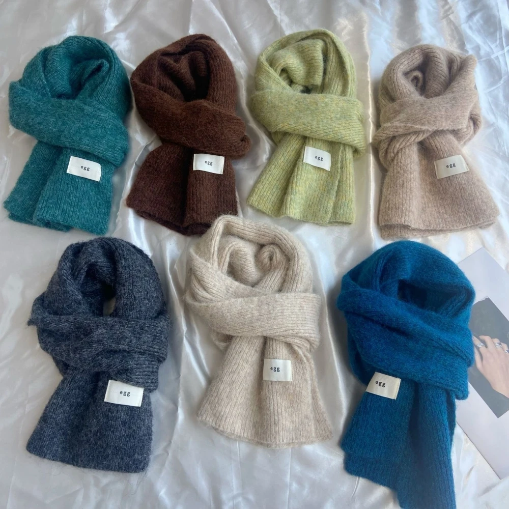 Winter New Woolen Knitted Soli - Shawl Wrap Winter ulasan dan harga