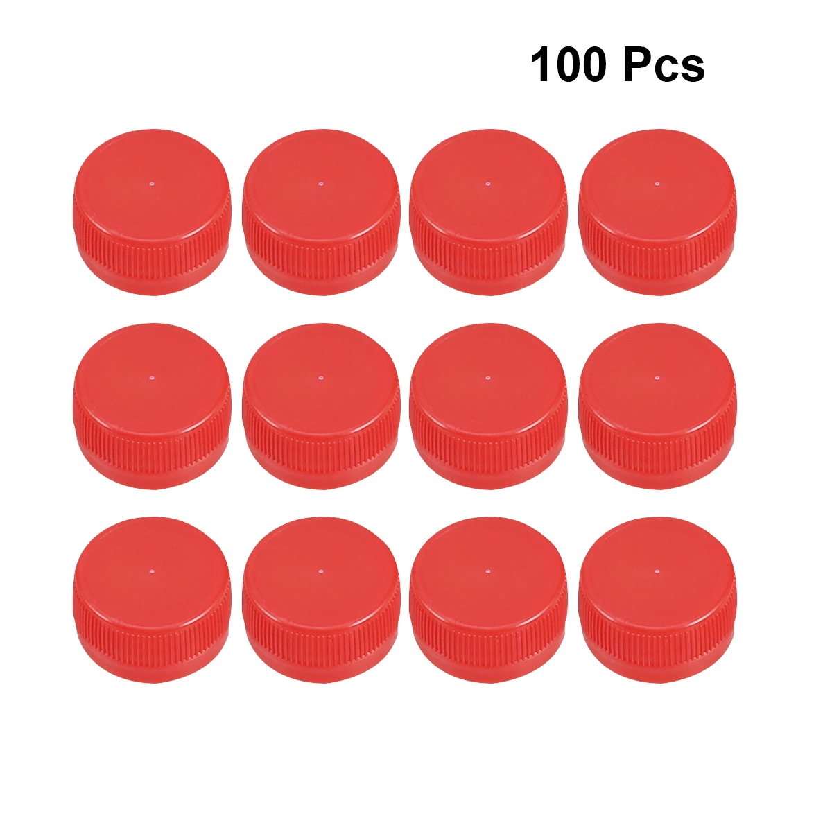

100 Pcs Plastic Bottle Cap White Caps Water Toppers Drinking Bottles for Crafts