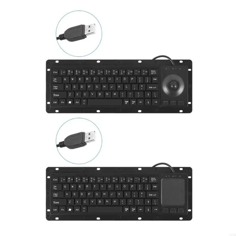 G8DB Ergonomic USB Touches Board Keyboards with Touchpads for Industrial Automation