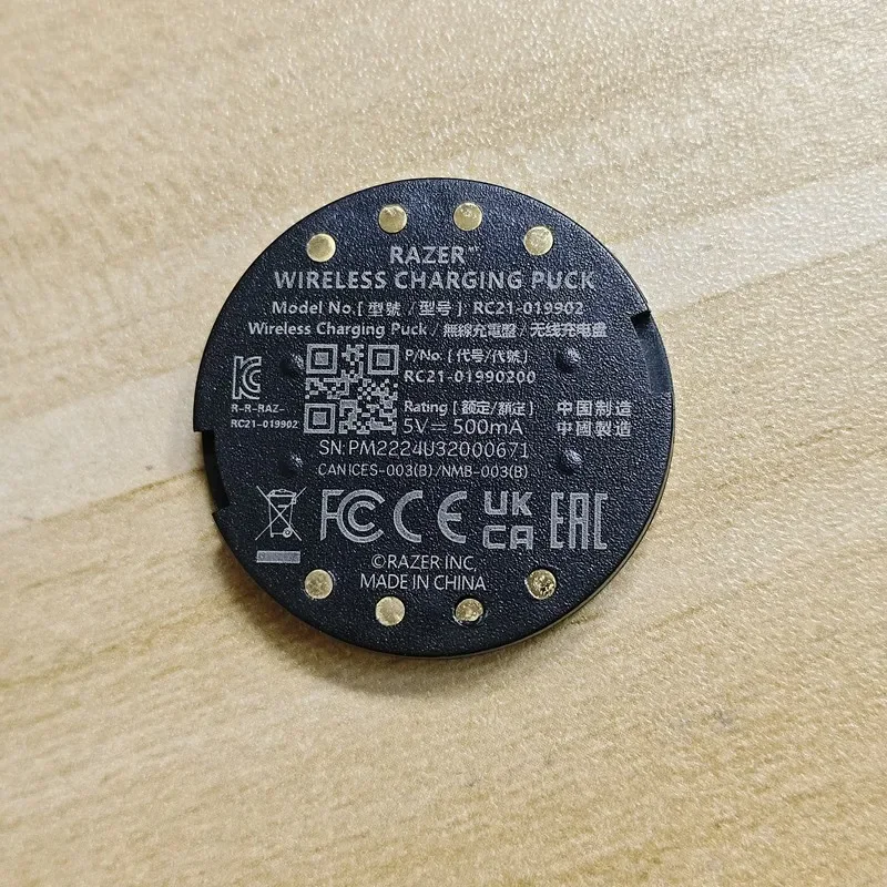 Wireless Charging PUCK RC21-019902 for RAZER Wireless mouse （Basilisk V3 Pro, Cobra Pro,Naga V2 Pro）QI Charging module
