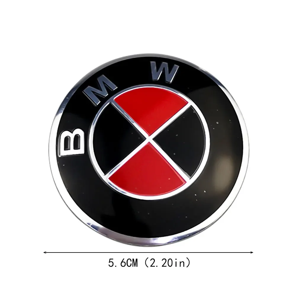56mm Wheel Center Hub Cap Stickers 3D Logo for BMW 3 5 7‑Series F30 G20 G30 X1 X3 X5 X6 X7 Waterproof Car Wheel Hub Accessories
