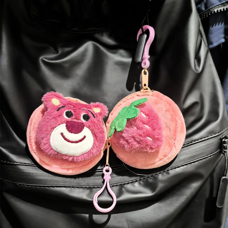 ديزني لوسو محفظة المفاتيح Kawaii المحافظ أنيمي الكرتون لطيف محفظة نسائية للعملات المعدنية للأطفال حقيبة قطيفة المحمولة محفظة نسائية للعملات المعدنية الفتيات الهدايا