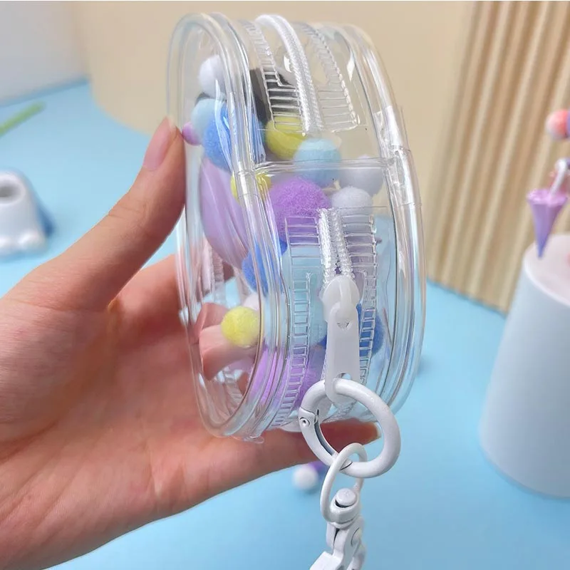 ใหม่โปร่งใสพวงกุญแจกระเป๋าตุ๊กตากระเป๋า Pvc โปร่งใสกระเป๋าพวงกุญแจกระเป๋า YSB03