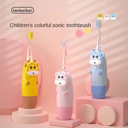 Children Cartoon Kids Sonic Electric Toothbrush with Replace The Toothbrush Head Ultrasonic Sonic Electric Toothbrush