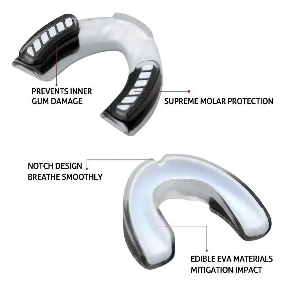 Professional Muay Thai Tooth Protection EVA Boxing Mouthguard Sports Teeth Braces Box Taekwondo Sanda Rugby MMA Mouth Guard