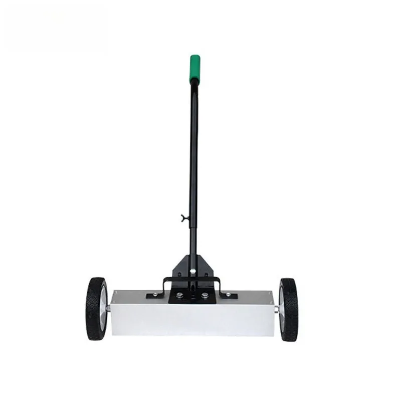 Hand-pushed magnetic sweeper, workshop factory iron suction car to remove iron filings magnetic cleaning