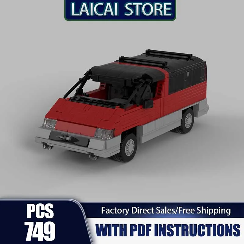 

Moc Building Bricks DHL The Dustbuster Minivan Model Technology Urban Vehicle Model Blocks Assembly Gift Toys DIY Holiday Set