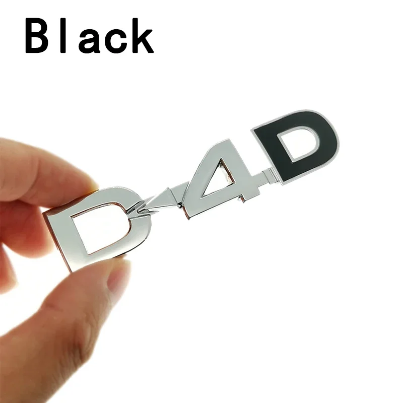 3D Zinc Alloy Metal D4D Glossy Chrome Emblem Badge Decals Car Sticker for Camry Highlander Yaris Corolla avensis hilux