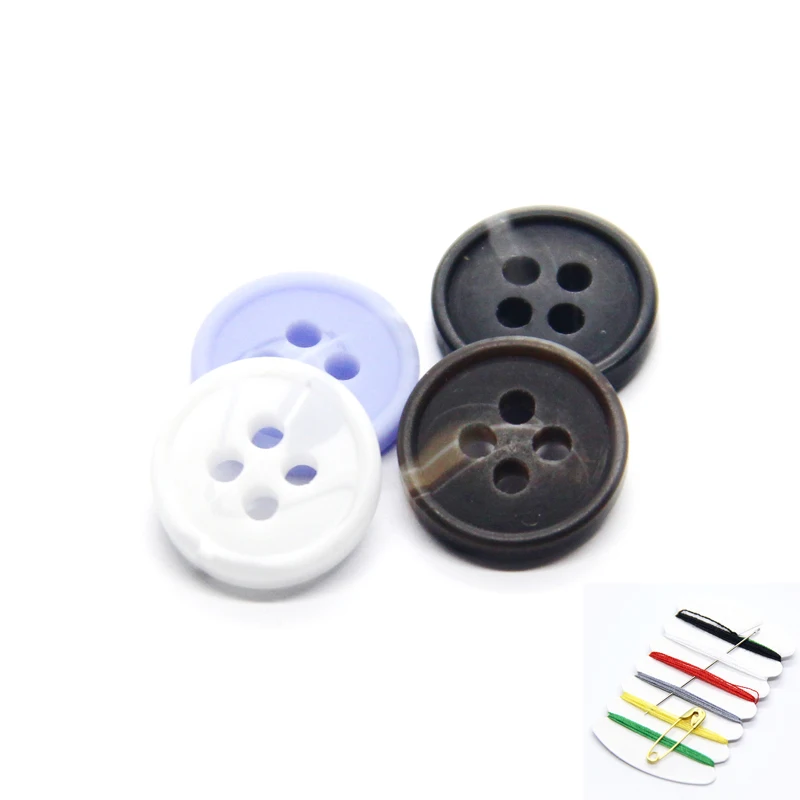 9/10/11mm Fashion Pattern Mini Shirt Buttons For Clothing Women Kids Coat Cuff Decorative 4 Holes DIY Accessories Wholesale