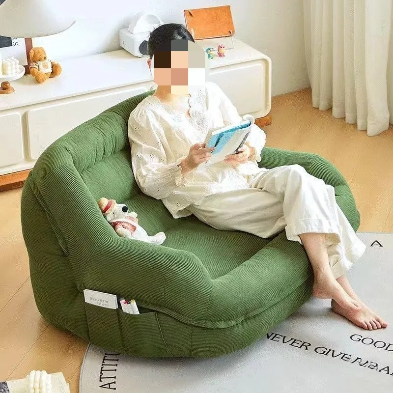 Lazy sofa can lie down and sleep, bedroom single sofa, small balcony living room reading leisure decompression nest chair