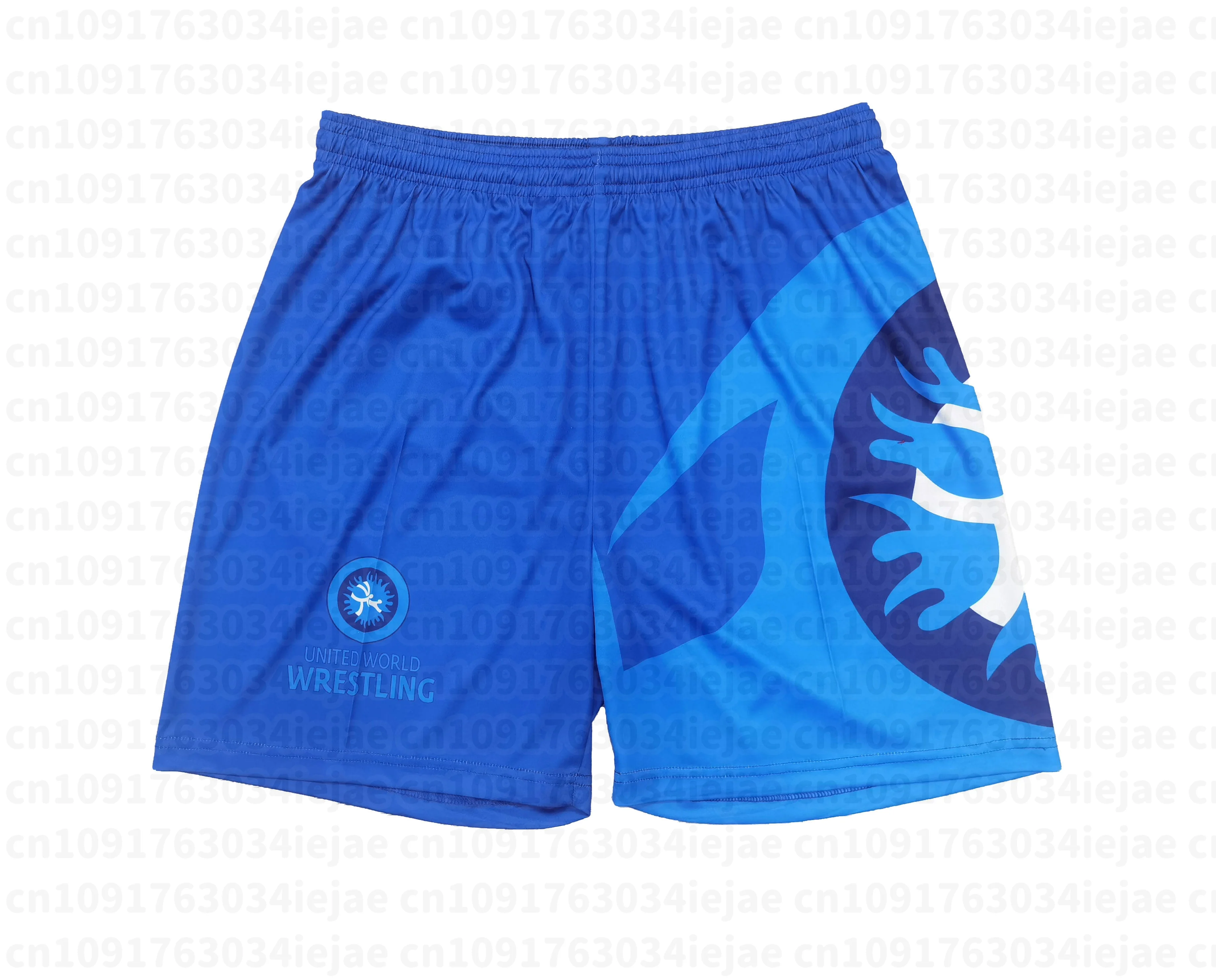 United World Wrestling Herren Kinder Kampfshorts Schnelltrocknend Atmungsaktiv Schwarz-Weiß Farbverlauf Druck Sportliche Trainingsshorts MMA Boxen – Detail 5