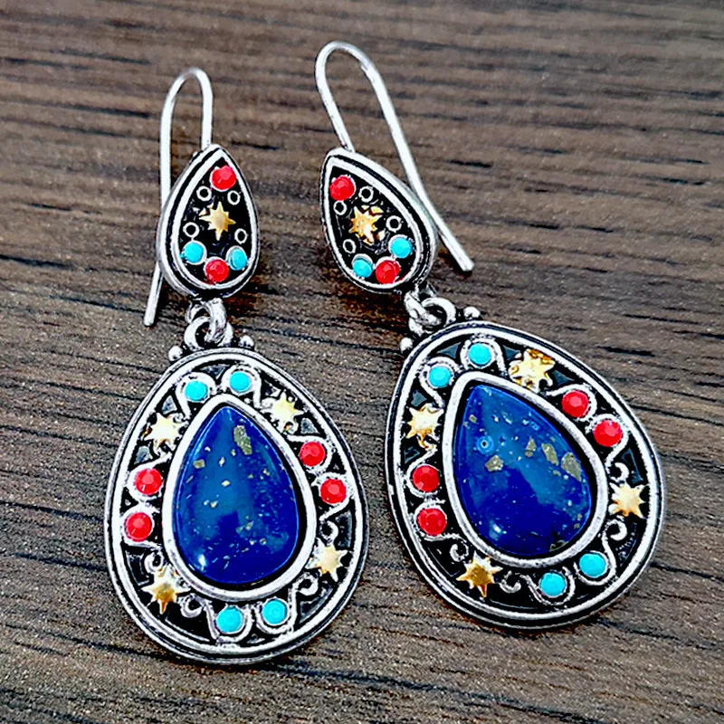 Boho, anting-anting multiwarna, liburan wanita, pesta, seruling, hadiah untuk pacar ibu teman terbaik Anda