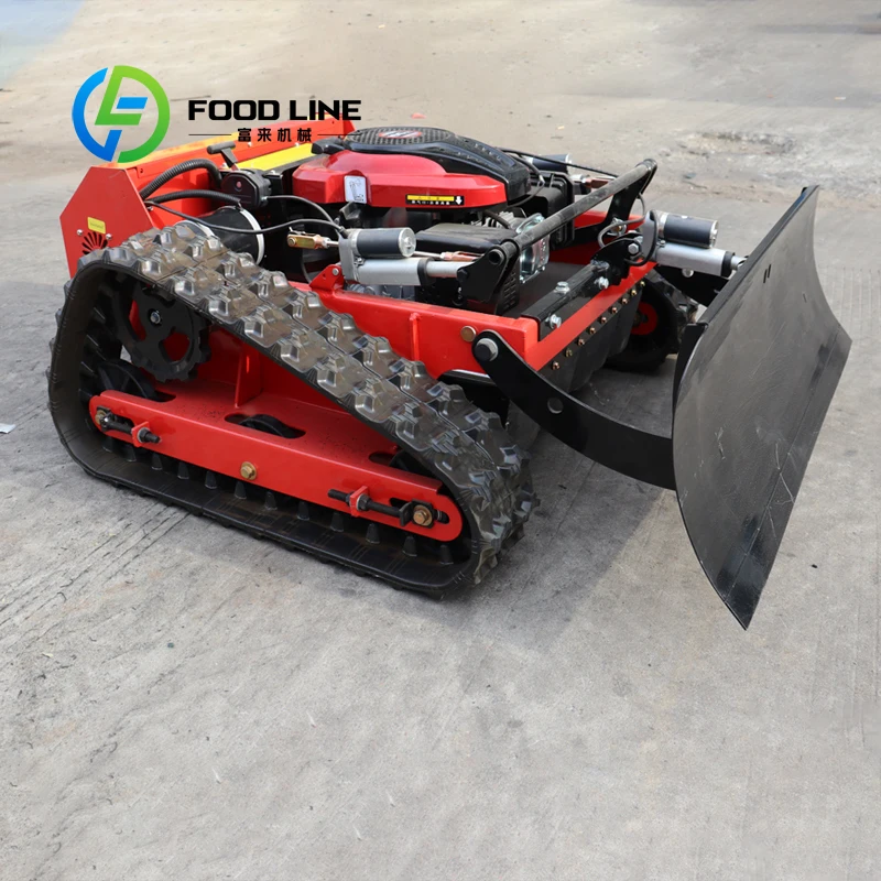 Customized Anti-slip Robotic Lawn Mower 200KG+ Thrust Push Blade Bush Cutter With Plow For Garden Farm Agricultural