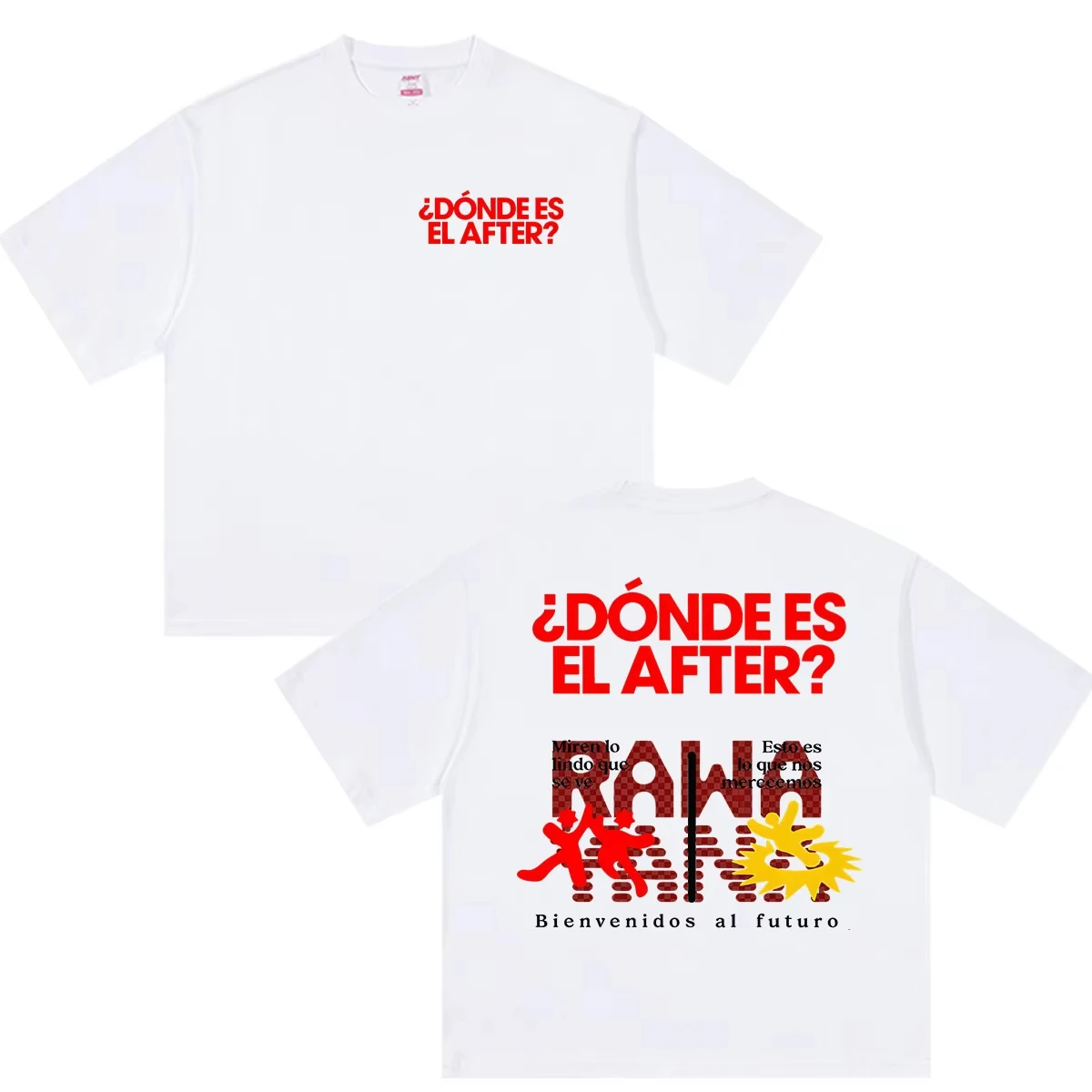 2026 Rawayana ¿¿¿Dónde Está el After? Camisetas de regalo para fanáticos del álbum 2026, camisetas de algodón de manga corta a la moda vintage para hombres y mujeres, ropa de calle