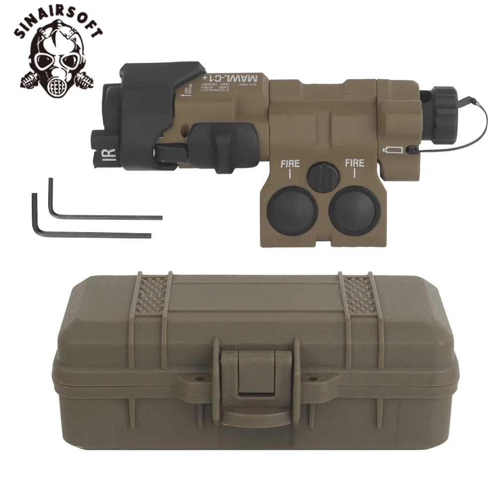 

MAWL-C1 Functional Version Red/Green Laser Light Rail Mounting Flashlight mounting rails replaceable on left and right side