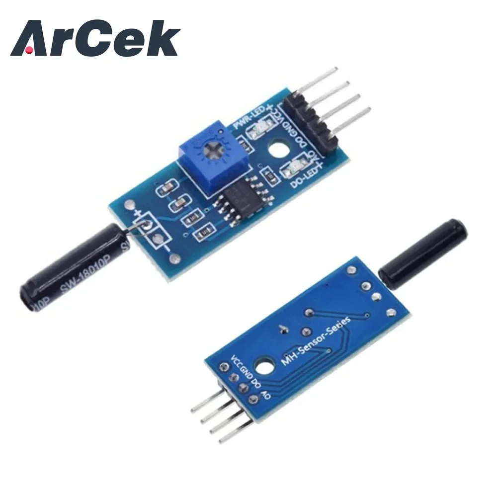 Módulo Eletrônico Sensor de Inclinação Sensor de Vibração Microcontrolador Interruptor Blocos de Construção Robô Inteligente para Arduino Kit DIY