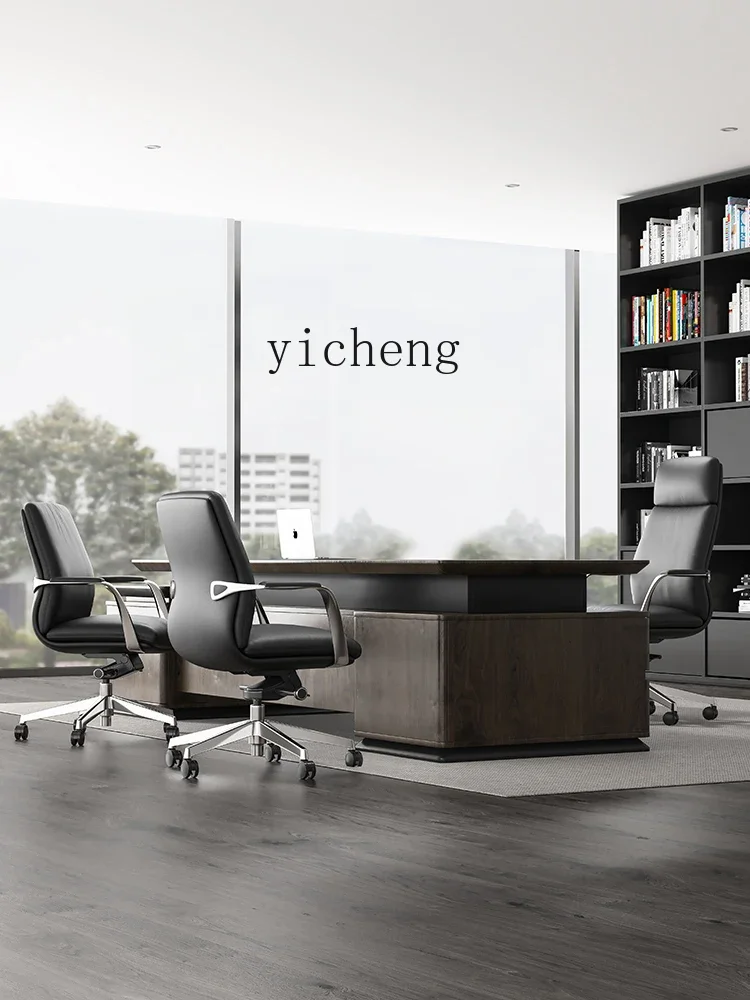 A22 Leather Boss Chair Office Chair High-end Comfortable Sedentary Business Class Chair