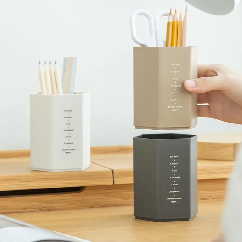Minimalist Modern Office Desktop Storage Pen Holder Student Desktop Function Pen Holder Children's Creativity