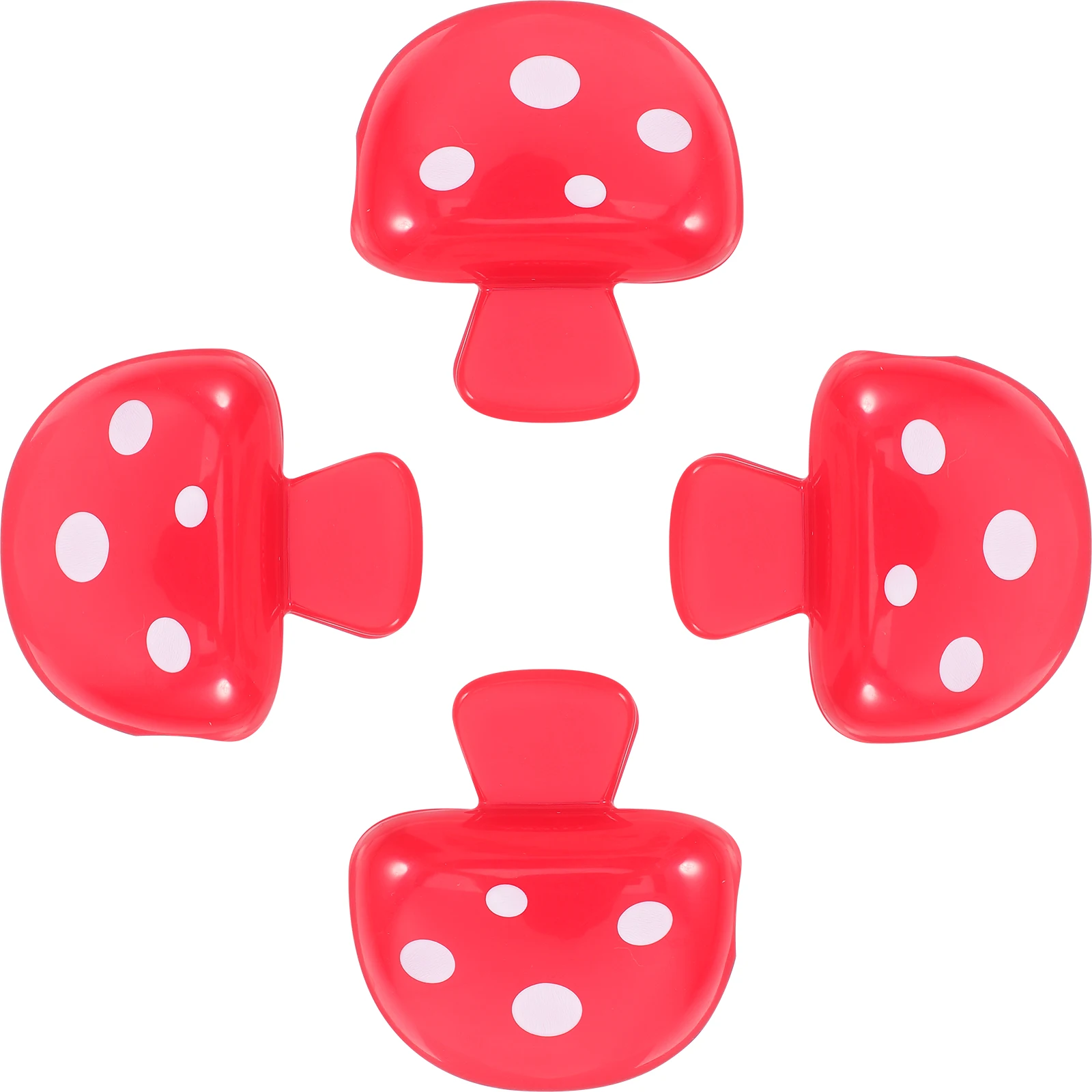 4 قطعة غطاء فرشاة الأسنان للسفر غطاء الفطر شكل الغبار المحمولة فرشاة الحال بالنسبة للمنزل التخييم الصالة الرياضية استخدام مشبك من البلاستيك الأحمر