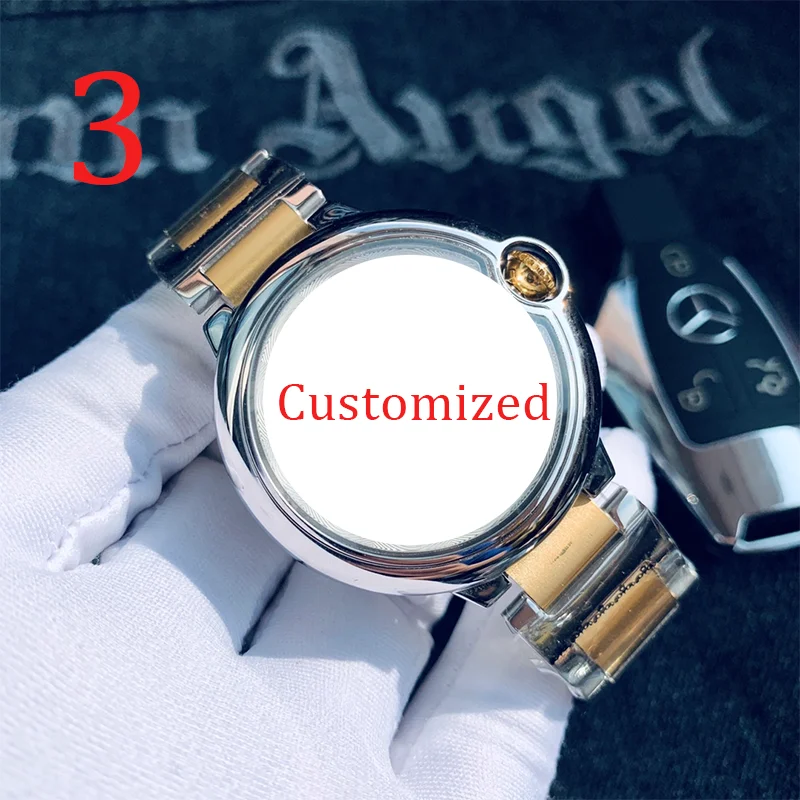 يمكن تخصيص ساعات رجال الأعمال الكلاسيكية لعام 2025 ميكانيكية أوتوماتيكية بالكامل للرجال والنساء بحزام من الفولاذ المقاوم للصدأ