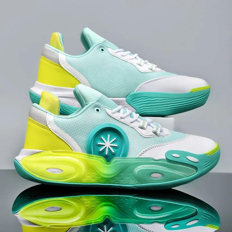 

Мужская обувь для бега на открытом воздухе и отдыха, противоскользящая, износостойкая, легкая, баскетбольная обувь на мягкой подошве.