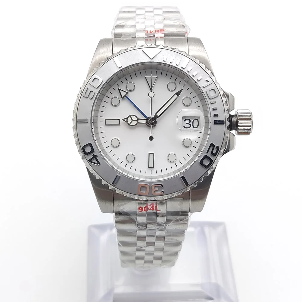 40mm Men's Watch NH35 Automatic Movement Watch Date 316L Stainless Steel Super luminous dail Waterproof Business Luxury Watch