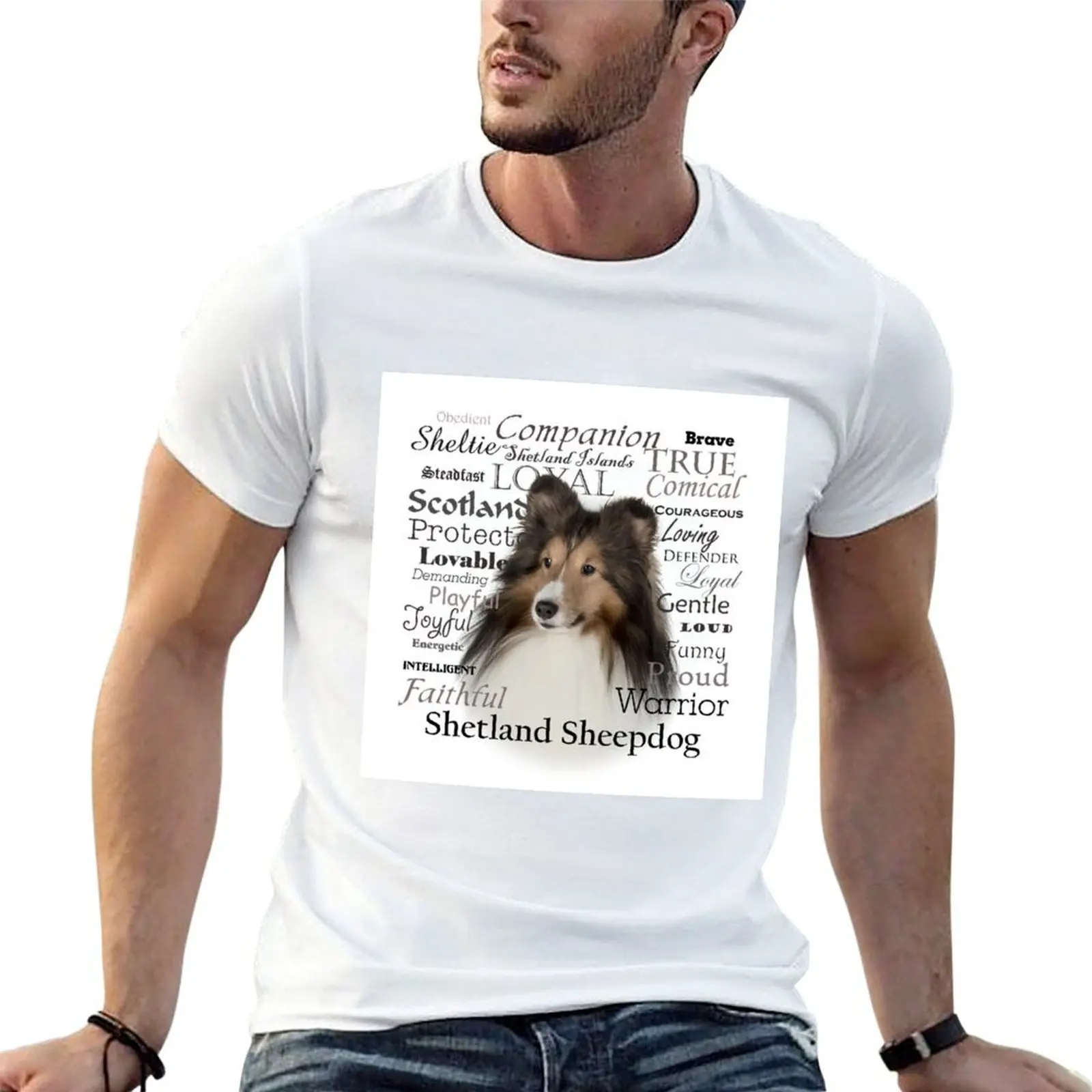 

Sheltie Traits T-Shirt t shirts for man pack cotton t shirts for man graphic tees T-Shirt