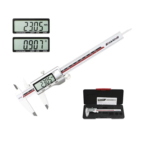 Цифровой штангенциркуль SHANHR 0-150 мм с LCD дисплеем — внешний вид товара