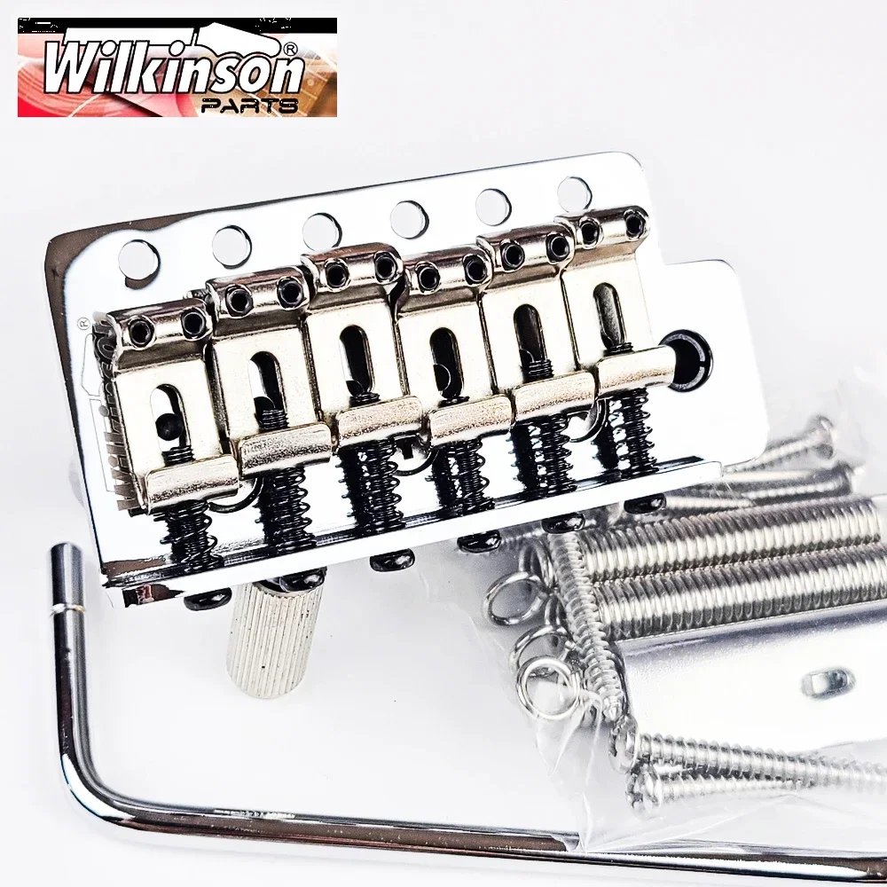 Beyond Music Shop Store--Wilkinson Tremolo Bridge Vintage Steel Saddles Electric Guitar, Chrome Silver Accessories, WOV01