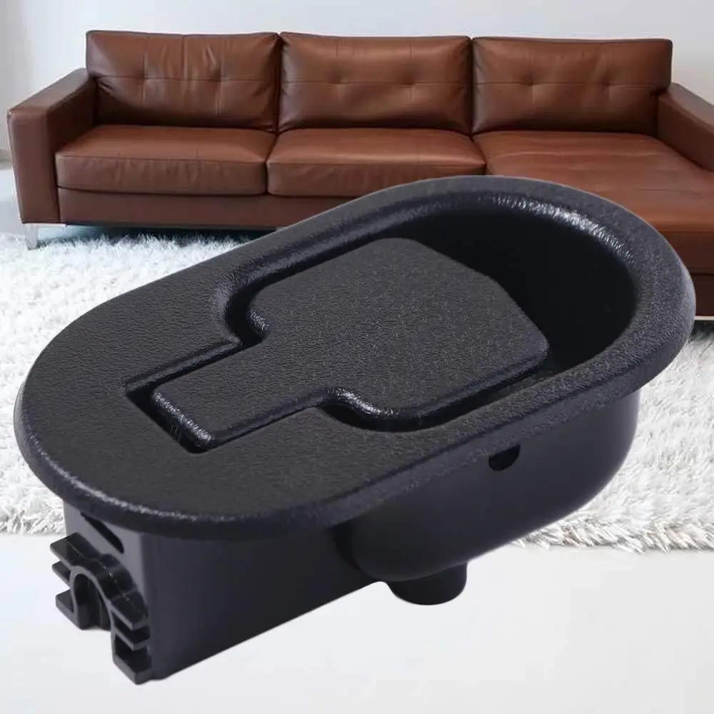 Meubelaccessoire Zwarte bankontgrendelingshendel Kunststof Universele stoel Trekgreep Ovaal Fauteuilhandvat Thuis