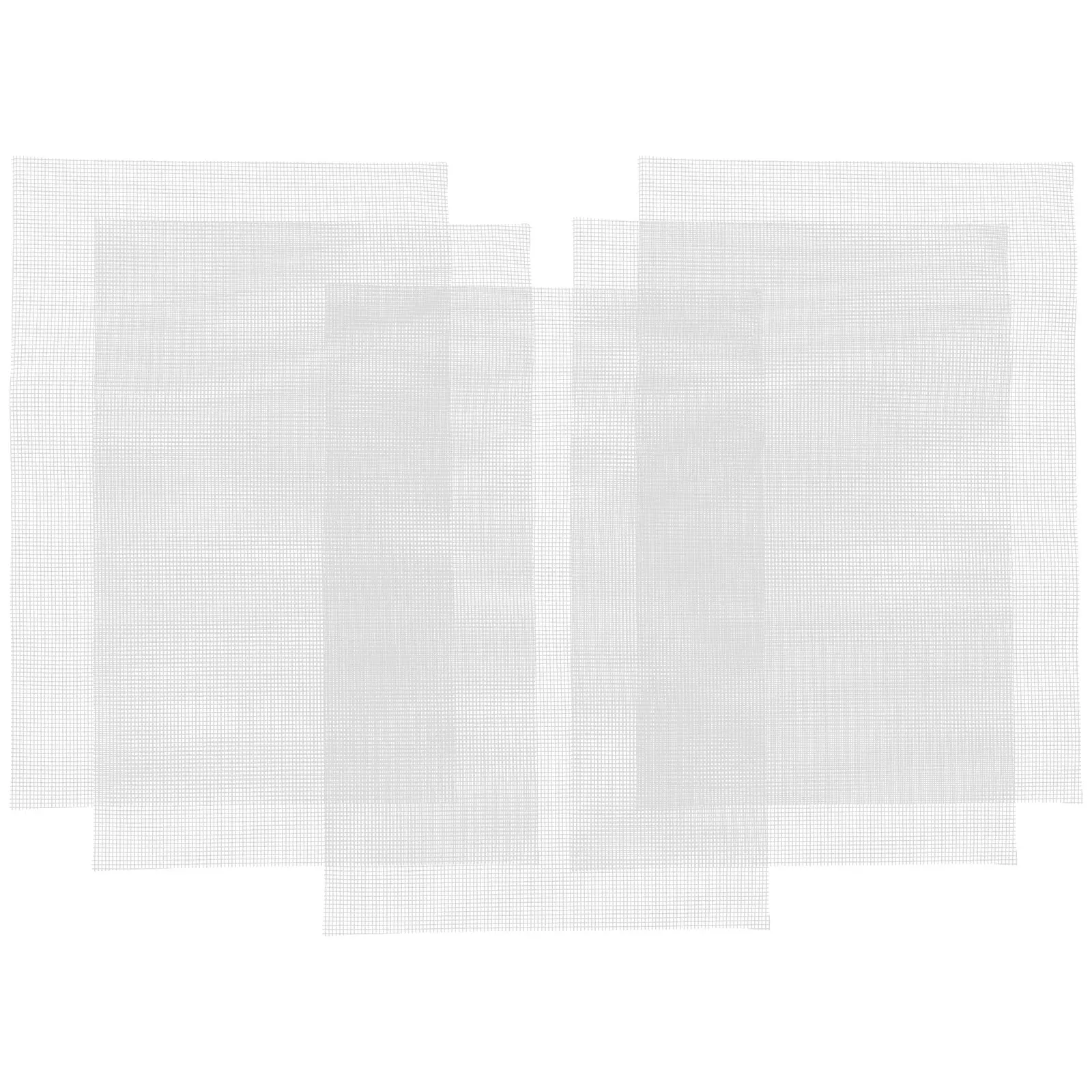 

5 Pcs White Flowerpot Mesh Pad 20x30cm Anti-spraying Net Bonsai Drainage Planter Plastic Grid Soil Leak Prevention Ventilated