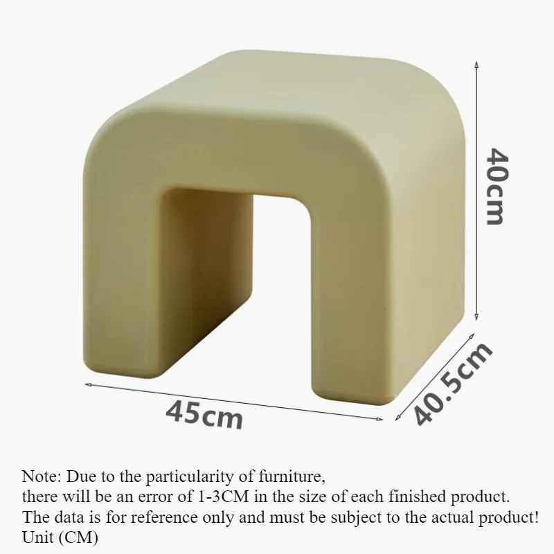 

Household Small Stool Plastic Chair Coffee Table Side Shoe Changing Ottomans Simple Modern Living Room Balcony Bedroom Low Stool