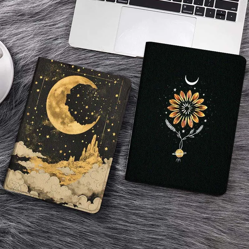 

Golden Moon Castle Cloud Tablet Case For Samsung Tab Galaxy S6 S11 A A7 A8 A9 A11 10.1 10.4 10.5 Plus Lite Gift