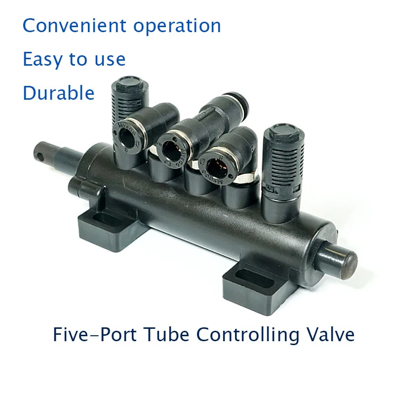 Válvula de controle do tubo de cinco portos para o interruptor do cilindro do pedal do pé da máquina do cambiador do pneumático