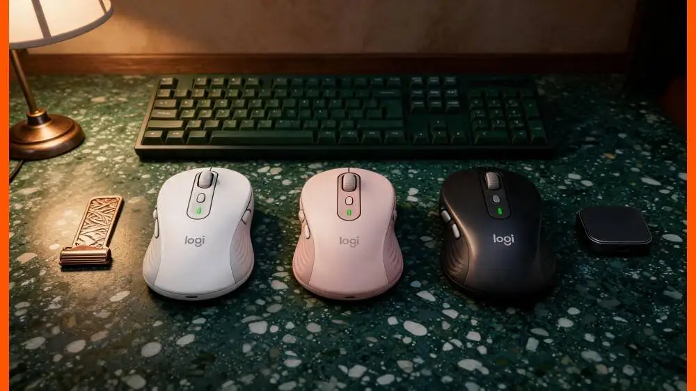 Silent M750 Bluetooth Mouse - SmartWheel Precision Scroll, Recycled Body, 10m Range, Office Pick Tool