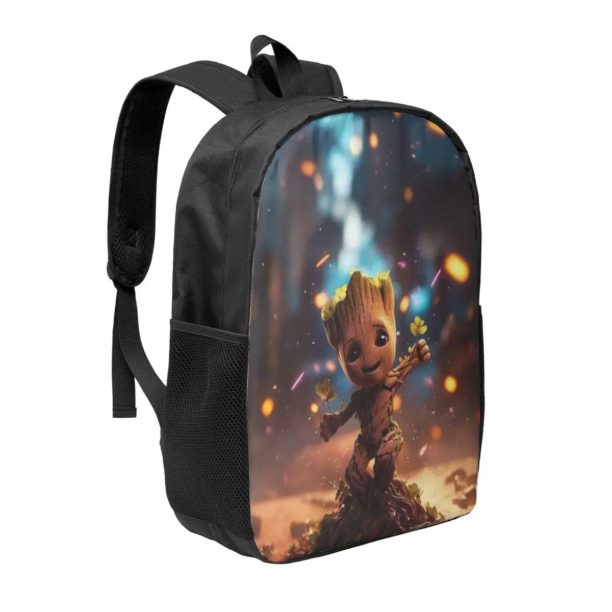 Marvel Groot 17-Inch Simple Student Backpack - Lightweight and Spacious School Bag for Boys and Girls